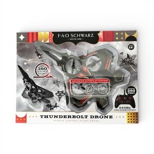 FAO Schwarz Thunderbolt Drone - Black and Red